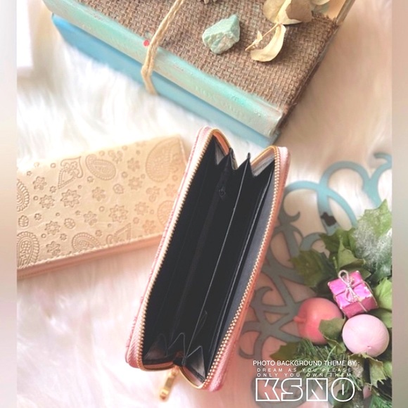 ✌🏼 #45 Country Boho Paisley Printed Leather Wallet - Picture 9 of 15